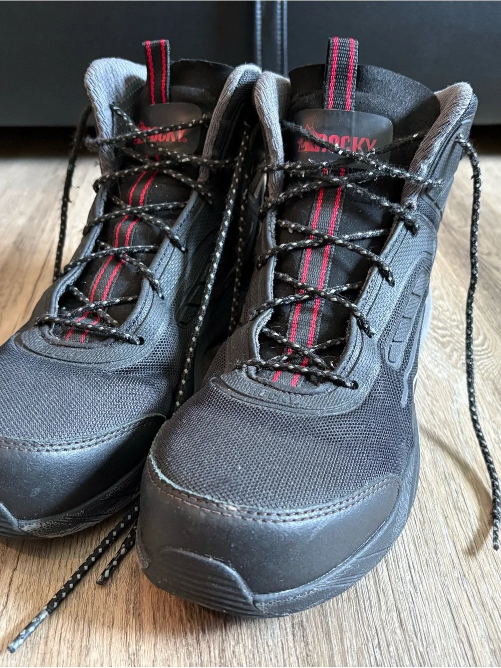 Rocky Mens Steel Toe Hiking Boots With Industrial Athletics Support Mens US 11